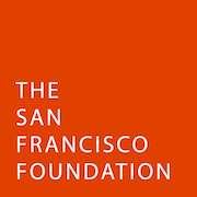 White text against orange background reads, "The San Francisco Foundation" 